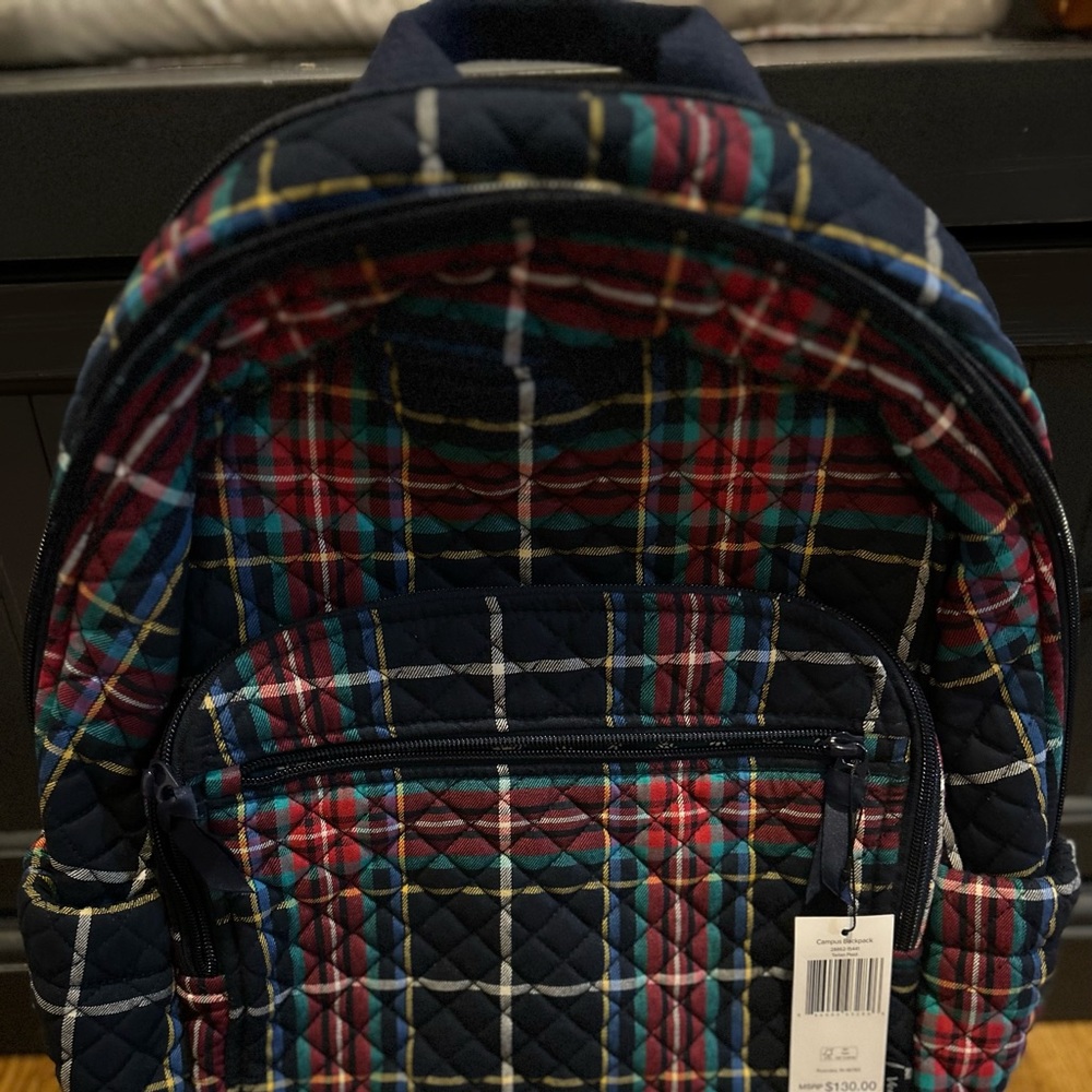 Vera Bradley tartan plaid backpack